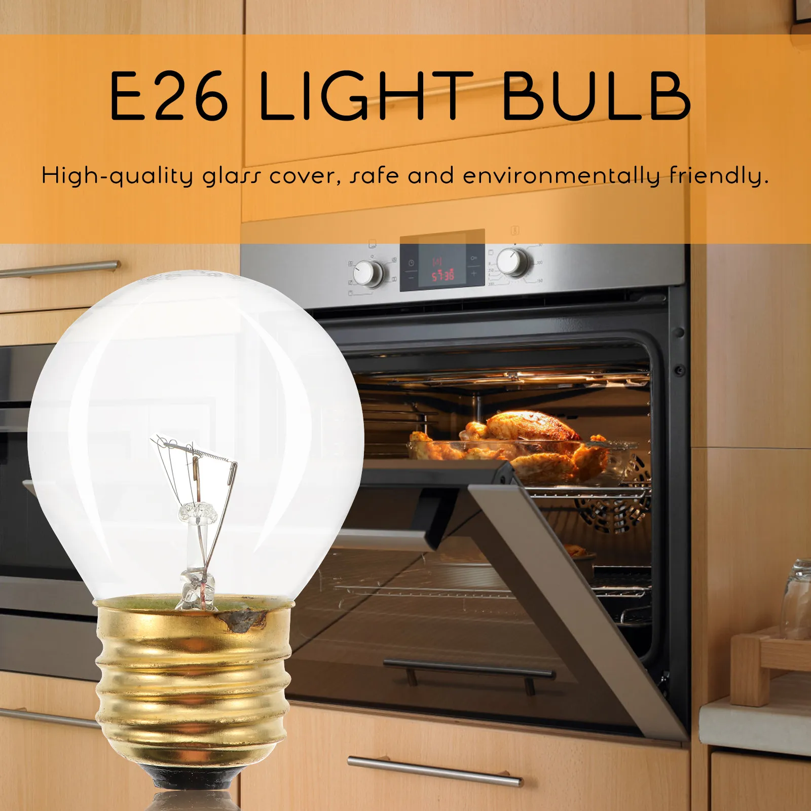 2 шт. светодиодных лампочек E26 стандартного размера с длительным сроком службы для духовки, холодильника, микроволновой печи, замена ламп для холодильников
2 шт. светодиодных лампочек E26 стандартного размера с длительным сроком службы для духовки, холодильника, микроволновой печи, замена ламп для холодильников