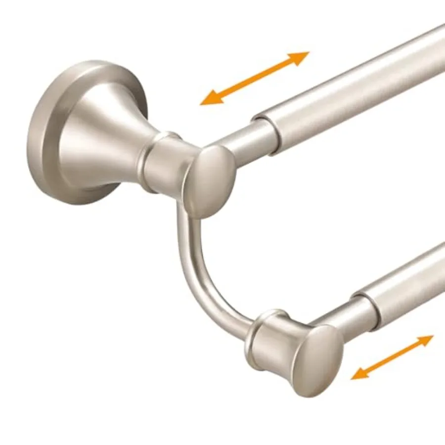 Adjustable Retractable 15-27 Inches Stainless Steel Bathroom Towel Bar Bathroom Accessories Bath Hotel Double Towel Bar Rod Han
Adjustable Retractable 15-27 Inches Stainless Steel Bathroom Towel Bar Bathroom Accessories Bath Hotel Double Towel Bar Rod Han