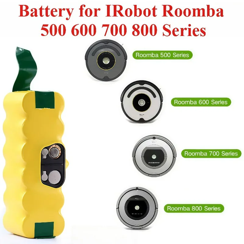14,4 В, 3000-5000 мАч, аккумулятор для пылесоса IRobot Roomba 500, 600, 700, 800, аккумулятор для IRobot Roomba 780 610 550 500 770
14,4 В, 3000-5000 мАч, аккумулятор для пылесоса IRobot Roomba 500, 600, 700, 800, аккумулятор для IRobot Roomba 780 610 550 500 770