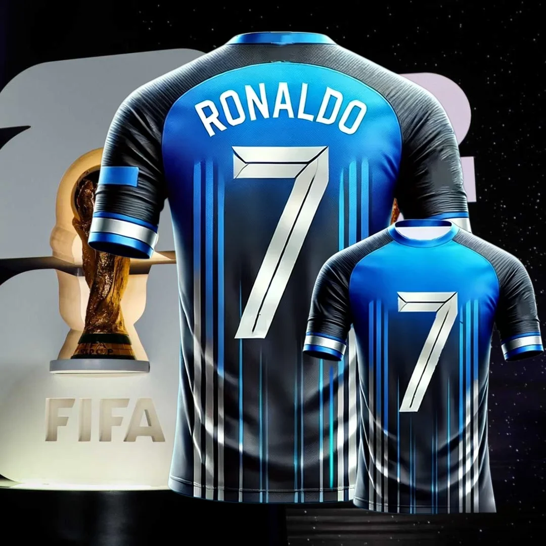 Футбольная футболка Ronaldo 7, специальная серия 2026 года, новинка, оверсайз, спортивная, с коротким рукавом, тренировочная форма, футболка для пляжного серфинга
Футбольная футболка Ronaldo 7, специальная серия 2026 года, новинка, оверсайз, спортивная, с коротким рукавом, тренировочная форма, футболка для пляжного серфинга