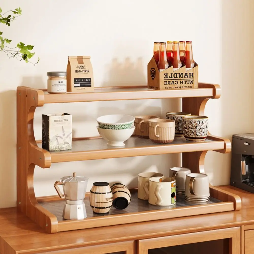 New 3 Tier Wooden Storage Shelf Multifunctional Easy To Clean Desktop Organizer Stationery Rack Kitchen
New 3 Tier Wooden Storage Shelf Multifunctional Easy To Clean Desktop Organizer Stationery Rack Kitchen