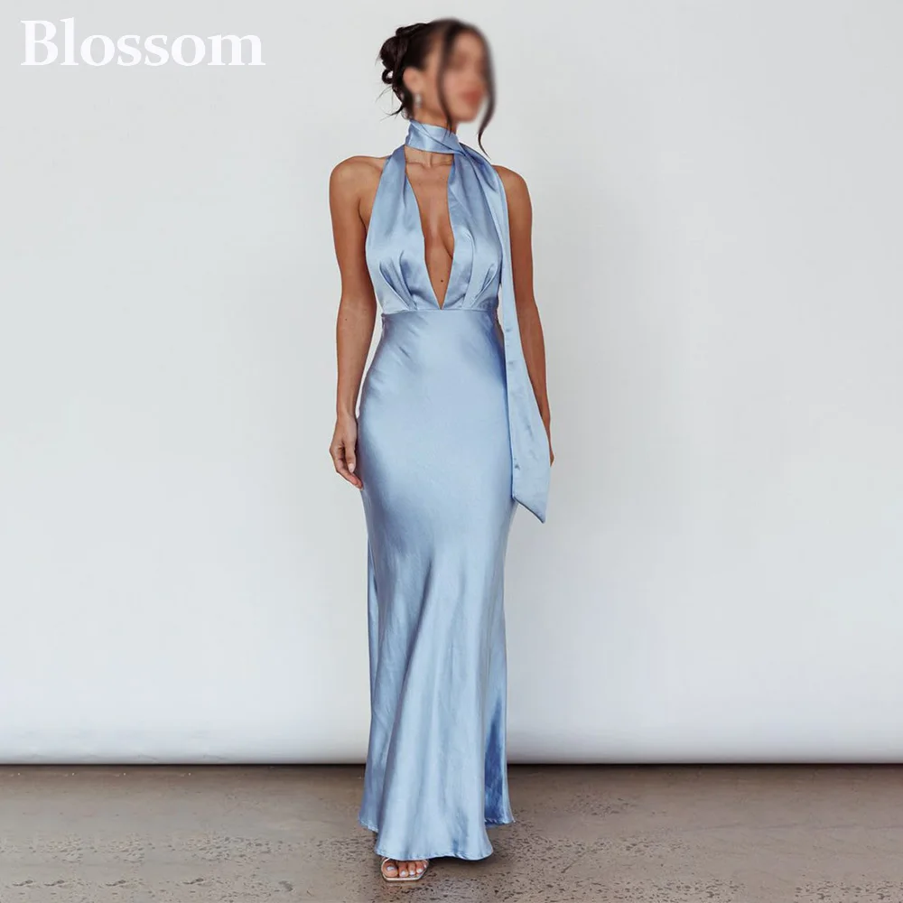 Customized Simple Long Mermaid Evening Dresses for Women Floor-Length Sweep Train Special Events Wedding Gala Party Dress 2025
Customized Simple Long Mermaid Evening Dresses for Women Floor-Length Sweep Train Special Events Wedding Gala Party Dress 2025