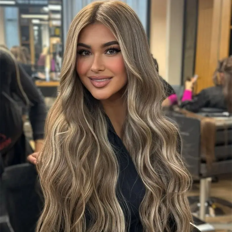 Chinese Virgin Hair Human Hair Wigs Ash Blonde Grey Highlights 13x6 Middle Parting Caramel Blonde Balayage Lace Frontal Wigs
Chinese Virgin Hair Human Hair Wigs Ash Blonde Grey Highlights 13x6 Middle Parting Caramel Blonde Balayage Lace Frontal Wigs