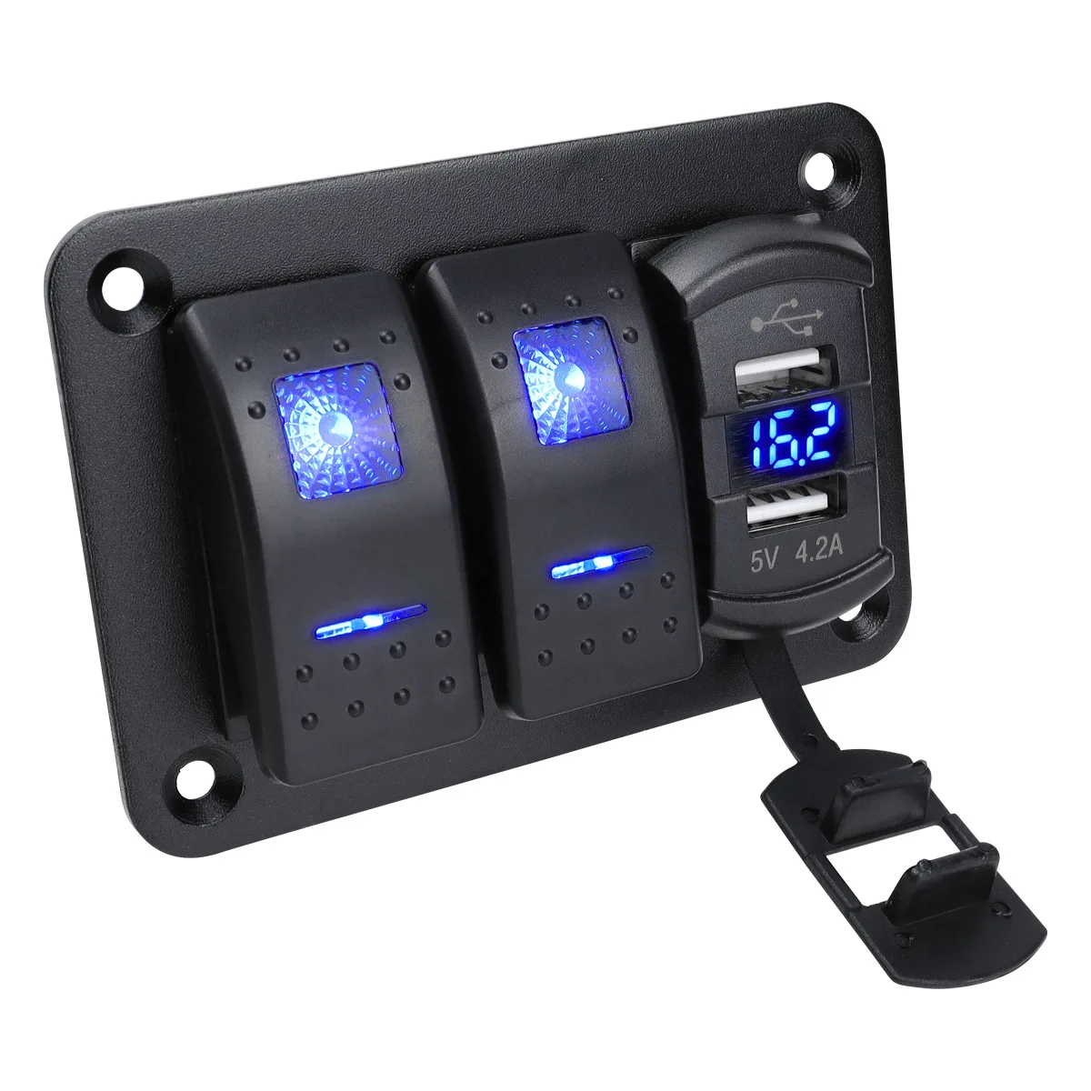 Automotive parts central control modification 2+1 multi panel combination switch 4.2A dual USB ship pre wired waterproof switch
Automotive parts central control modification 2+1 multi panel combination switch 4.2A dual USB ship pre wired waterproof switch