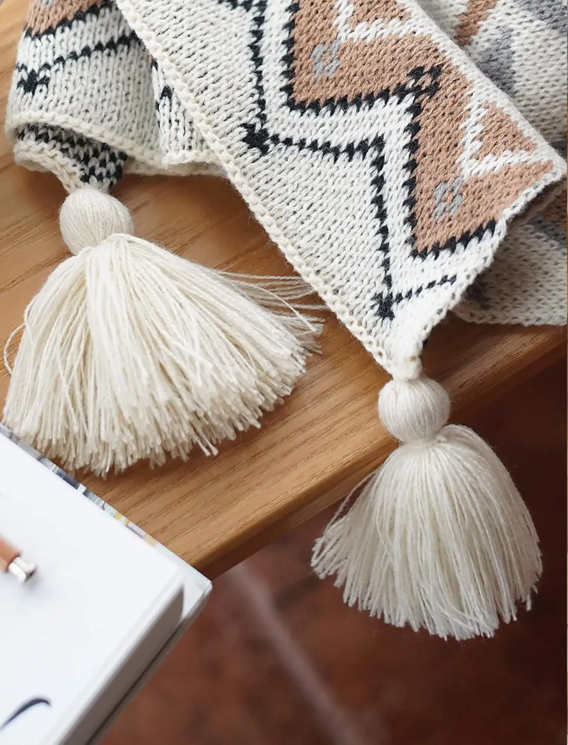 Brown Queen Size Knitted Tassel Boho Soft Lightweight Vintage Tan Throw Blanket For Sofa Couch Bed And Living Room- All Seasons
Brown Queen Size Knitted Tassel Boho Soft Lightweight Vintage Tan Throw Blanket For Sofa Couch Bed And Living Room- All Seasons