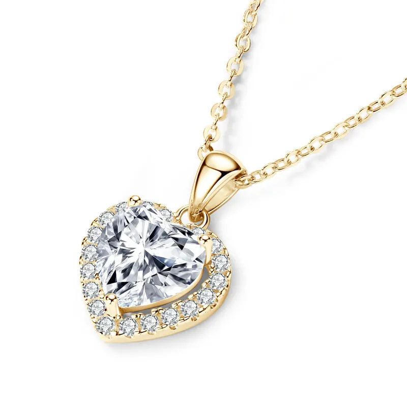 OXTAO 2.0ct Heart Moissanite Pendant Necklace Adjustable 925 Sterling Silver Trend Luxury Clavicle Chain Necklace Jewelry
OXTAO 2.0ct Heart Moissanite Pendant Necklace Adjustable 925 Sterling Silver Trend Luxury Clavicle Chain Necklace Jewelry