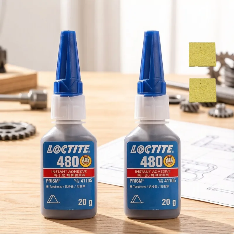 LOCTITE 480 20g Super Glue Black Rubber Toughened Instant Adhesive Low Viscosity High Impact Metal Rubber Plastic Bonding Tools
LOCTITE 480 20g Super Glue Black Rubber Toughened Instant Adhesive Low Viscosity High Impact Metal Rubber Plastic Bonding Tools