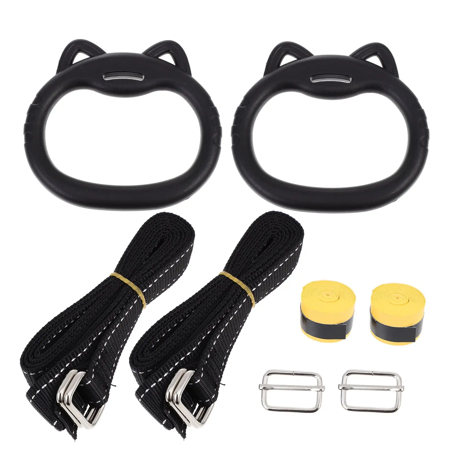 Kids Fitness Rings Pull Up Exercise Ring Black Gymnastic Workout Equipment Heightening Tool Lightweight Practical Sports Gadgets
Kids Fitness Rings Pull Up Exercise Ring Black Gymnastic Workout Equipment Heightening Tool Lightweight Practical Sports Gadgets