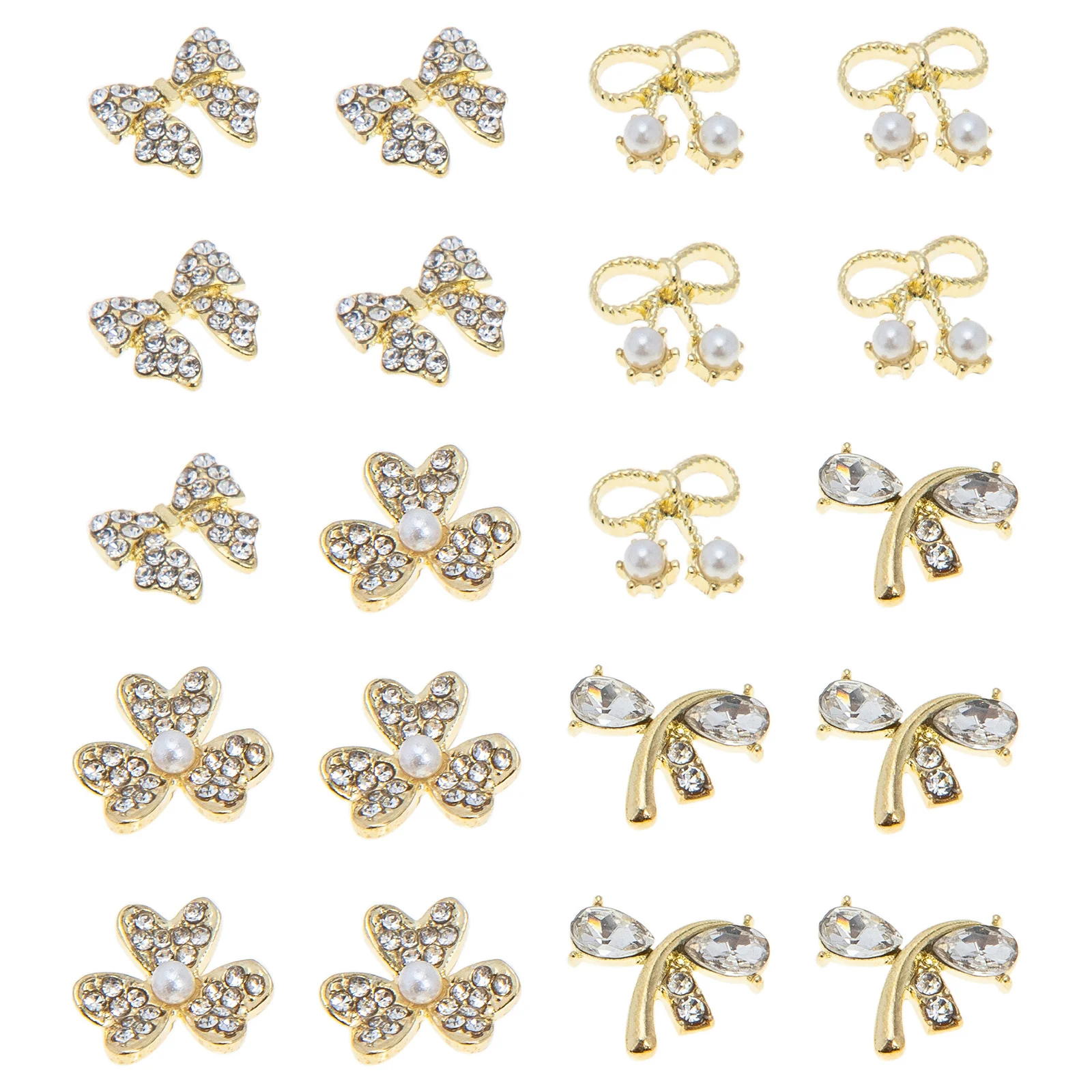 20Pcs Nail Bow Rhinestone Pearl Charm Creative 3D Manicure Charms DIY Nail Decorations Accessories Manicure Charms
20Pcs Nail Bow Rhinestone Pearl Charm Creative 3D Manicure Charms DIY Nail Decorations Accessories Manicure Charms