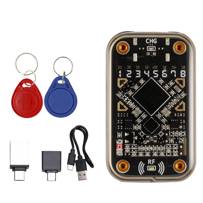 Chameleon Ultra Contactless Smart Card Emulator RFID Smart Chip Reader+UID/8268 Keychain 125Khz 13.56Mhz Badge Decode
Chameleon Ultra Contactless Smart Card Emulator RFID Smart Chip Reader+UID/8268 Keychain 125Khz 13.56Mhz Badge Decode