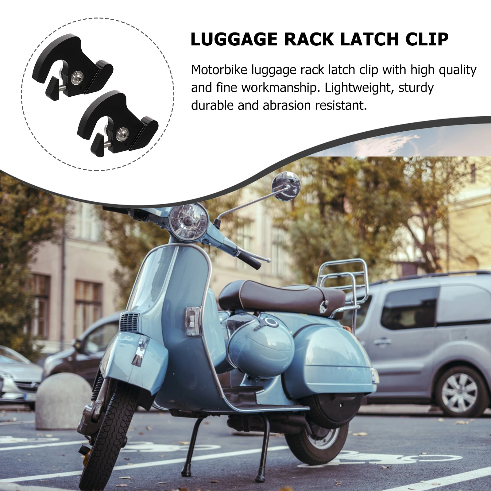 2pcs Motorcycle Luggage Rack Latch Clips Quick Release Buckles For Bar Durable Lightweight Lock Nut Bolt Washer Included
2pcs Motorcycle Luggage Rack Latch Clips Quick Release Buckles For Bar Durable Lightweight Lock Nut Bolt Washer Included