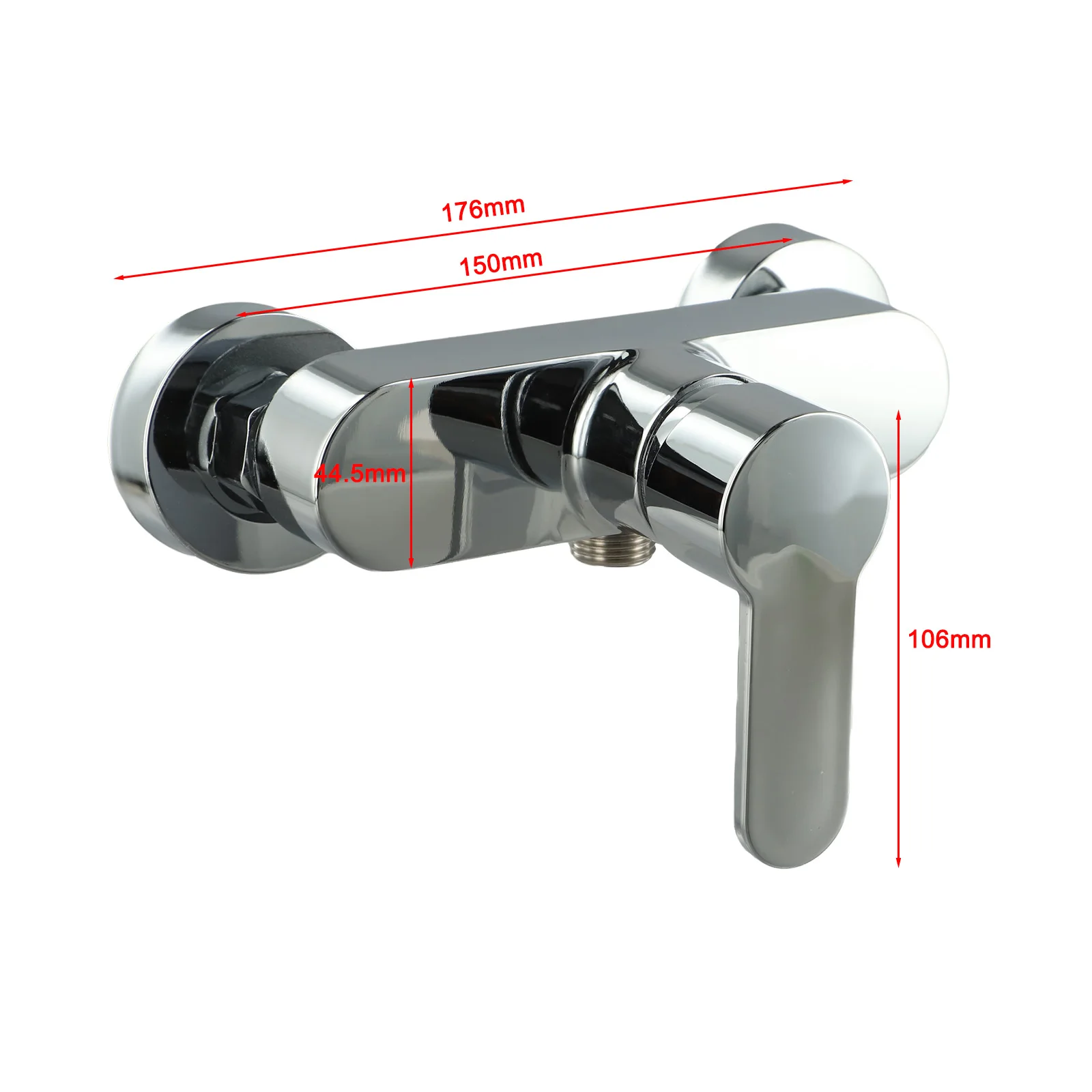 Хромированный смеситель для душа из цинкового сплава, настенный смеситель для ванны с простыми в эксплуатации и аксессуарами для установки
Хромированный смеситель для душа из цинкового сплава, настенный смеситель для ванны с простыми в эксплуатации и аксессуарами для установки