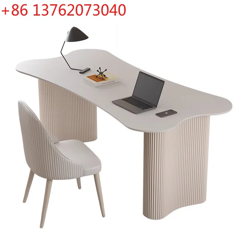 Modern study white computer desk household simple desk workbench
Modern study white computer desk household simple desk workbench