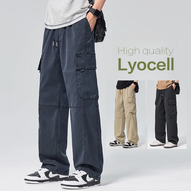 Новые летние мужские брюки-карго из лиоцелла, прямые брюки, модная повседневная рабочая одежда, многофункциональные рабочие брюки с карманами, мужские размеры M-4XL
Новые летние мужские брюки-карго из лиоцелла, прямые брюки, модная повседневная рабочая одежда, многофункциональные рабочие брюки с карманами, мужские размеры M-4XL