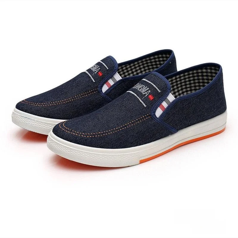 Old Beijing Canvas Shoes Men's Slip-On Casual Anti-Slip Tendon Sole Blue Jeans Style Student Leisure Board Shoes
Old Beijing Canvas Shoes Men's Slip-On Casual Anti-Slip Tendon Sole Blue Jeans Style Student Leisure Board Shoes