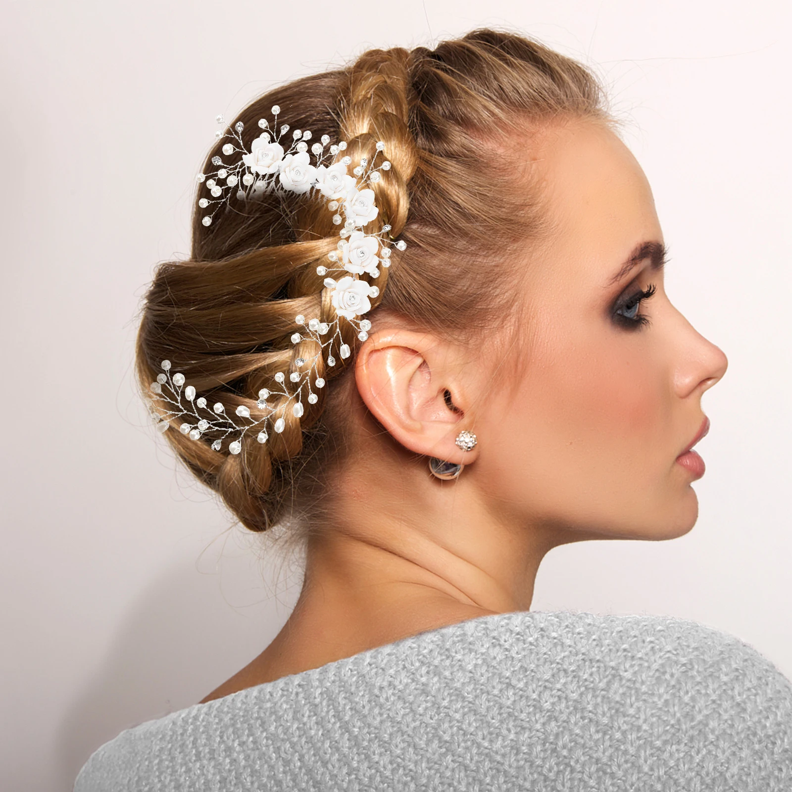 Pearl Comb Bridal Hair Accessories Elegant Pearls Headband for Women Wedding Vine Lightweight Comfortable Classic Design
Pearl Comb Bridal Hair Accessories Elegant Pearls Headband for Women Wedding Vine Lightweight Comfortable Classic Design