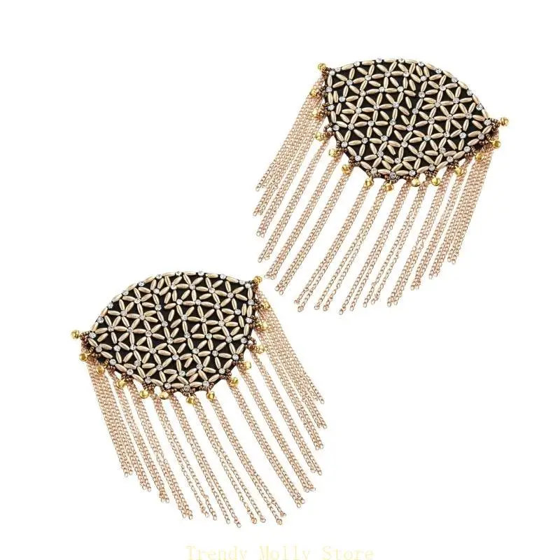 N5KB Punk Beaded Brooch Shoulder Jewelry Brooch DIY Accessory for Suits Evening Dress
N5KB Punk Beaded Brooch Shoulder Jewelry Brooch DIY Accessory for Suits Evening Dress