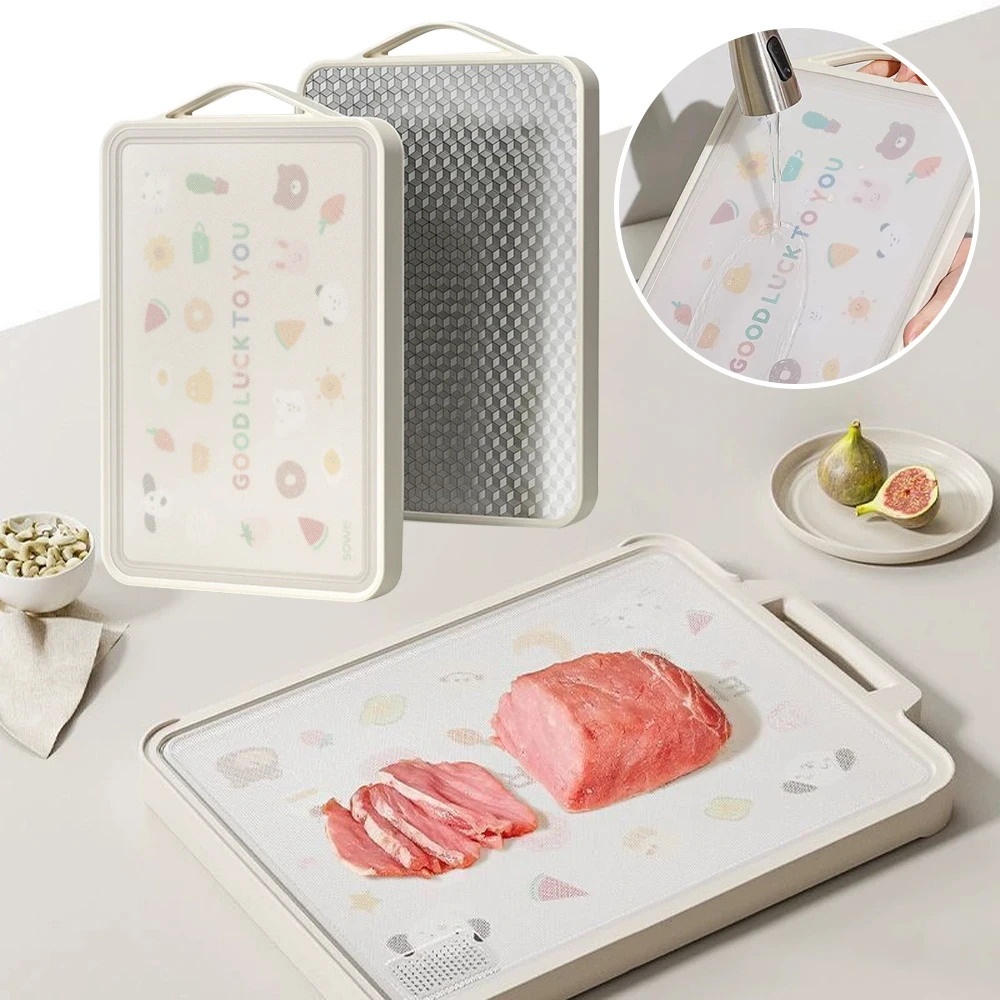New Stainless Steel Chopping Board Antibacterial Double-sided Cutting Board Multi-function Food Grade Sticky Board For Kitchen
New Stainless Steel Chopping Board Antibacterial Double-sided Cutting Board Multi-function Food Grade Sticky Board For Kitchen