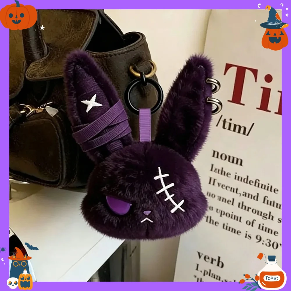 New Gothic Bunny Plush Keychain RabbitBag Charm with Bandage Desian. Kawaii Key Ring Pendant Car Bag Ornament Girl Child Gift To
New Gothic Bunny Plush Keychain RabbitBag Charm with Bandage Desian. Kawaii Key Ring Pendant Car Bag Ornament Girl Child Gift To