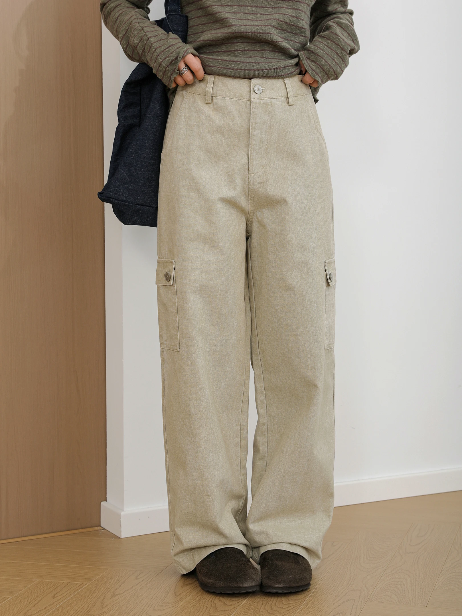 Sanmu Social Spring 2026 Retro Pure Cotton Casual Straight Leg Work Pants Small Size American Wide Leg Pants Women
Sanmu Social Spring 2026 Retro Pure Cotton Casual Straight Leg Work Pants Small Size American Wide Leg Pants Women