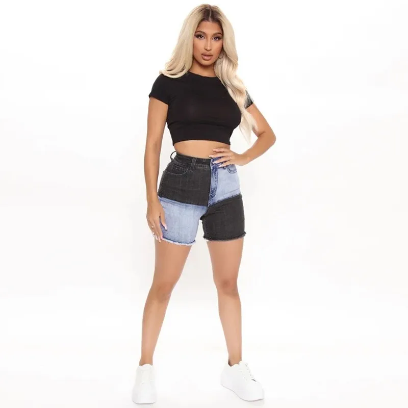 Women's Mini Denim Shorts High Waist Patchwork Jeans Shorts Frayed Hem Straight Cut Denim Short Pants Front Pocket Women's
Women's Mini Denim Shorts High Waist Patchwork Jeans Shorts Frayed Hem Straight Cut Denim Short Pants Front Pocket Women's