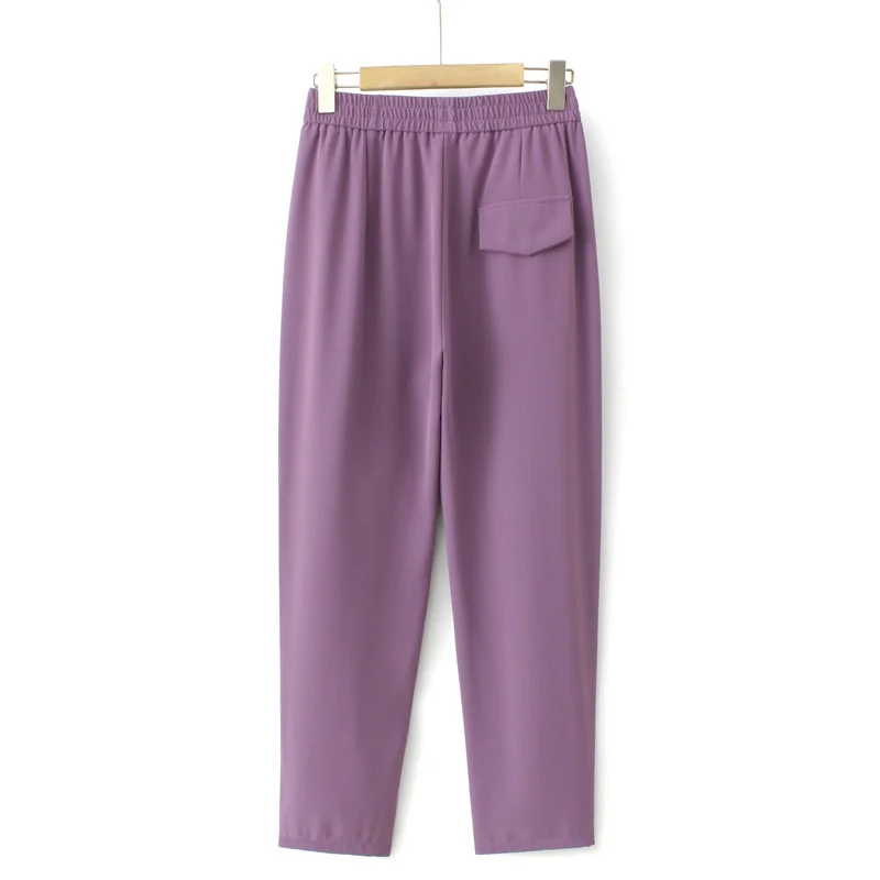 Oversize Loose Casual Trousers Women Harem Pants Elastic Waist Ankle-Length Pants Female Suit Pants Spring Summer 2025 Fashion
Oversize Loose Casual Trousers Women Harem Pants Elastic Waist Ankle-Length Pants Female Suit Pants Spring Summer 2025 Fashion