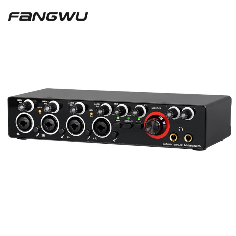 Студийный микрофон для записи, внешний USB-аудиоинтерфейс 48V MD44, 24 бит, 192 кГц, 4 входа/выхода, звуковая карта
Студийный микрофон для записи, внешний USB-аудиоинтерфейс 48V MD44, 24 бит, 192 кГц, 4 входа/выхода, звуковая карта