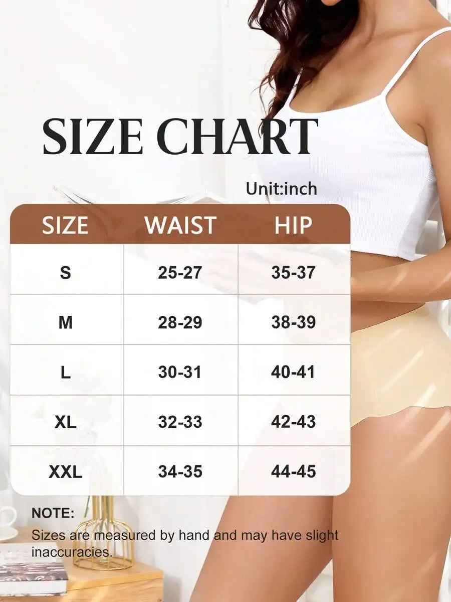 5 Pack Women Seamless Briefs Wave Edge No Show Bikini Invisible Underwear Hipster Workout Panties
5 Pack Women Seamless Briefs Wave Edge No Show Bikini Invisible Underwear Hipster Workout Panties