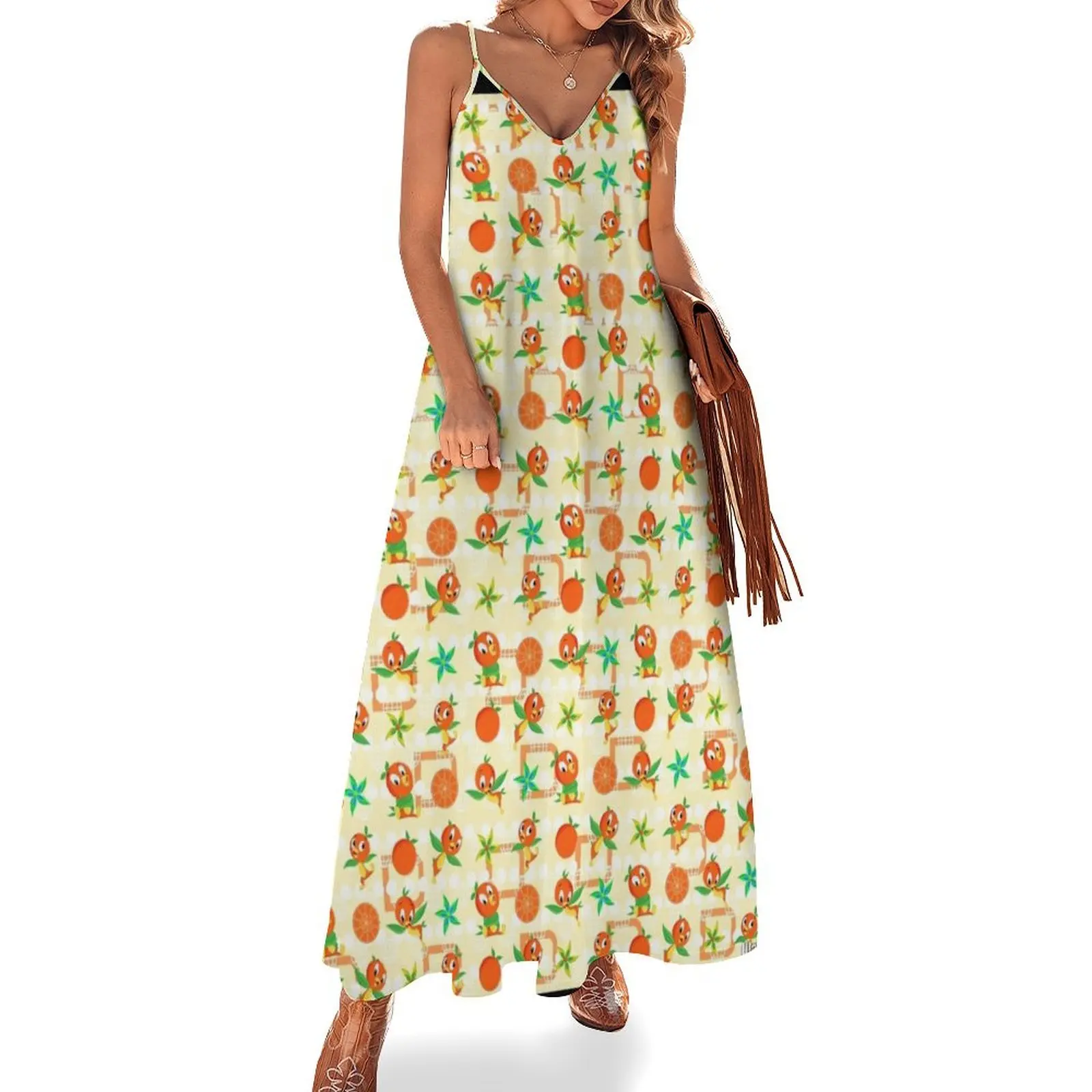 Orange Bird Sleeveless Dress dress korean style evening dress woman prom dresses
Orange Bird Sleeveless Dress dress korean style evening dress woman prom dresses