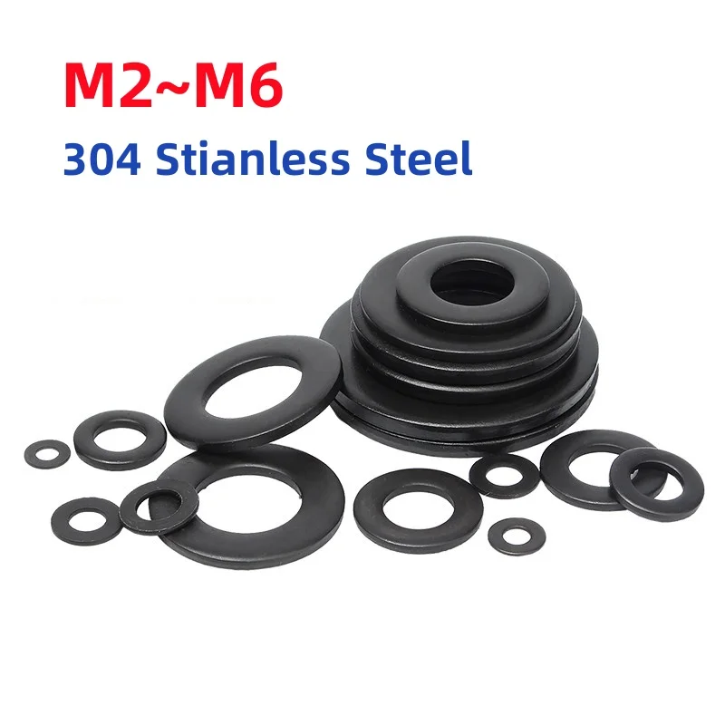 M2 M2.5 M3 M3.5 M4 M5 M6 Black 304 Stainless Steel Gasket Ultra-Thin Flat Washer Thickened Plain
M2 M2.5 M3 M3.5 M4 M5 M6 Black 304 Stainless Steel Gasket Ultra-Thin Flat Washer Thickened Plain