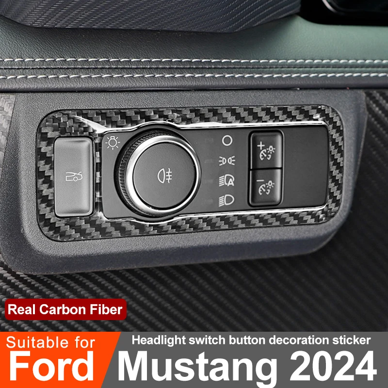 For Ford Mustang 2024 Carbon Fiber Stickers Car Headlight Switch Decoration Protective Sticker Interior Modification Accessories
For Ford Mustang 2024 Carbon Fiber Stickers Car Headlight Switch Decoration Protective Sticker Interior Modification Accessories