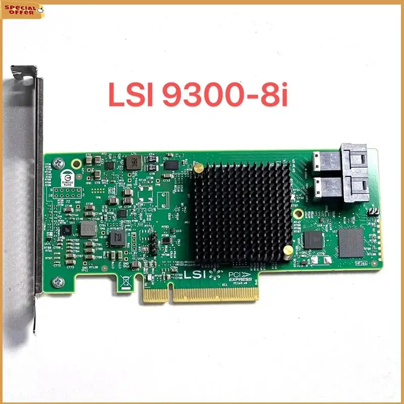 Карта контроллера A69Z LSI Broadcom SAS 9300-8I, 8-портовый 12 Гбит/с SATA+SAS, низкопрофильный адаптер хост-шины PCI-Express 3.0
Карта контроллера A69Z LSI Broadcom SAS 9300-8I, 8-портовый 12 Гбит/с SATA+SAS, низкопрофильный адаптер хост-шины PCI-Express 3.0