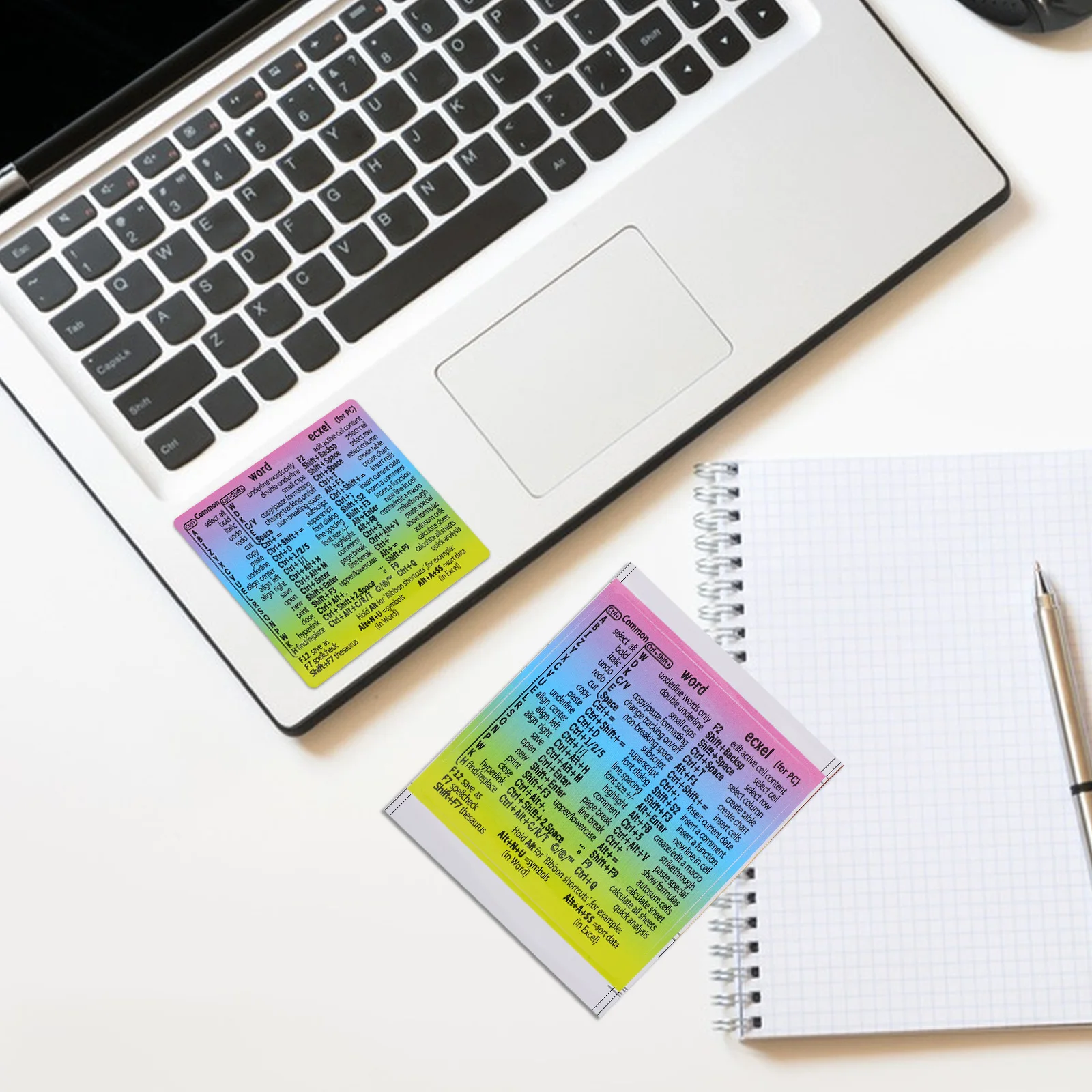 Наклейки с ярлыками для ноутбука, самоклеящиеся наклейки, 4 листа, прочный бумажный материал, идеально подходят для начинающих, опытных пользователей 
Наклейки с ярлыками для ноутбука, самоклеящиеся наклейки, 4 листа, прочный бумажный материал, идеально подходят для начинающих, опытных пользователей