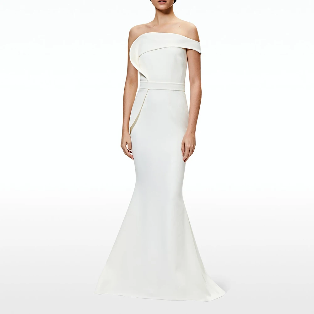 CustomizedClassic Off the Shoulder Strapless Mermaid Wedding Dress Sweep Train Buttons Back Jersey Vestido De Novia Sleeveless C
CustomizedClassic Off the Shoulder Strapless Mermaid Wedding Dress Sweep Train Buttons Back Jersey Vestido De Novia Sleeveless C