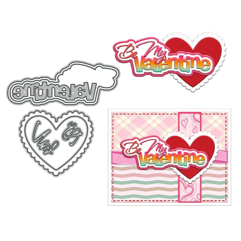 Love Hearts Be My Valentine Cutting Dies DIY Scrapbooking Supplies Metal Dies Knife Mold For Cards Albums Decor
Love Hearts Be My Valentine Cutting Dies DIY Scrapbooking Supplies Metal Dies Knife Mold For Cards Albums Decor