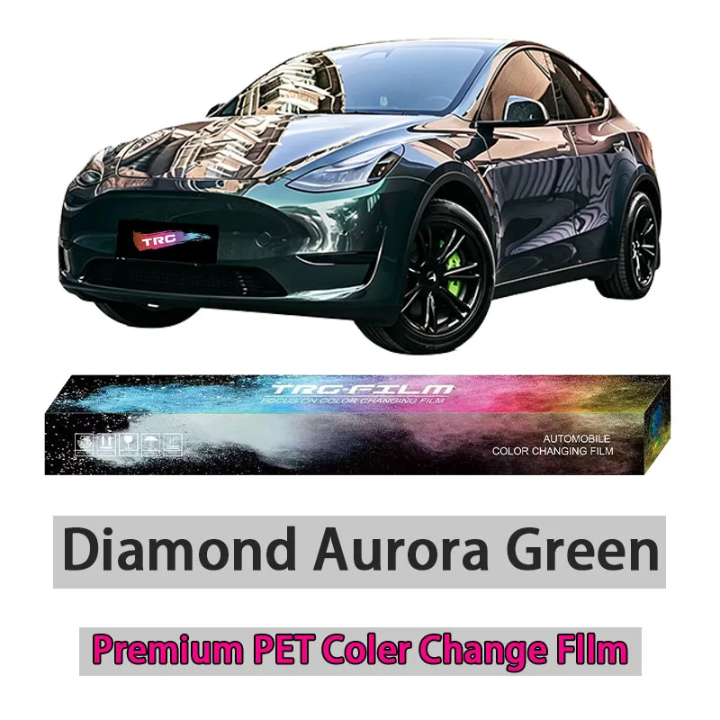 TRG film high-quality vehicle color change film: Diamond Aurora Green (glossy PET vinyl film - original car paint series)
TRG film high-quality vehicle color change film: Diamond Aurora Green (glossy PET vinyl film - original car paint series)