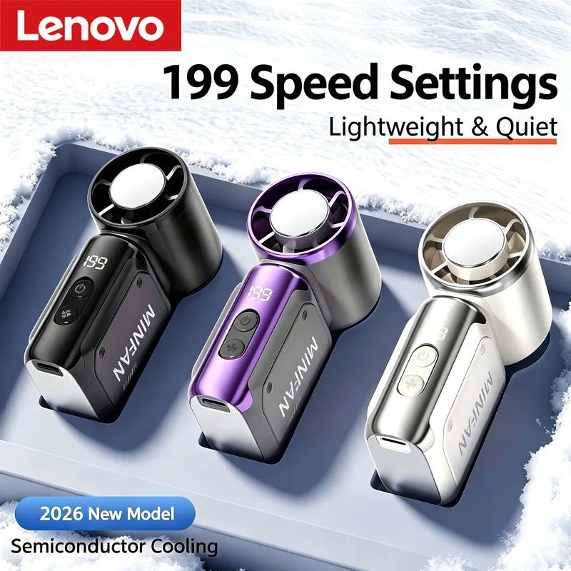 Lenovo Mini Fan USB Rechargeable Handheld Fan Powerful Turbo Mini Fan Portable High-Speed Blower for Travel/Summer/Concerts
Lenovo Mini Fan USB Rechargeable Handheld Fan Powerful Turbo Mini Fan Portable High-Speed Blower for Travel/Summer/Concerts