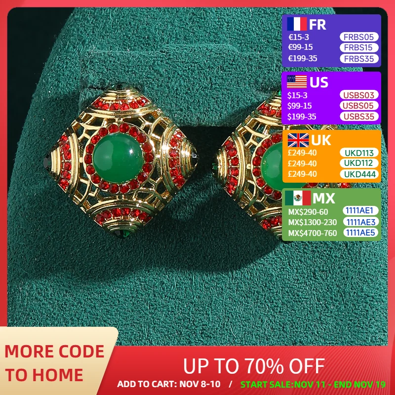 Роскошные дизайнерские серьги золотого цвета с эмалью зеленого цвета, нефритовый квадратный дворец, глазурованные полые винтажные украшения, аксессуары высокого качества 2025
Роскошные дизайнерские серьги золотого цвета с эмалью зеленого цвета, нефритовый квадратный дворец, глазурованные полые винтажные украшения, аксессуары высокого качества 2025