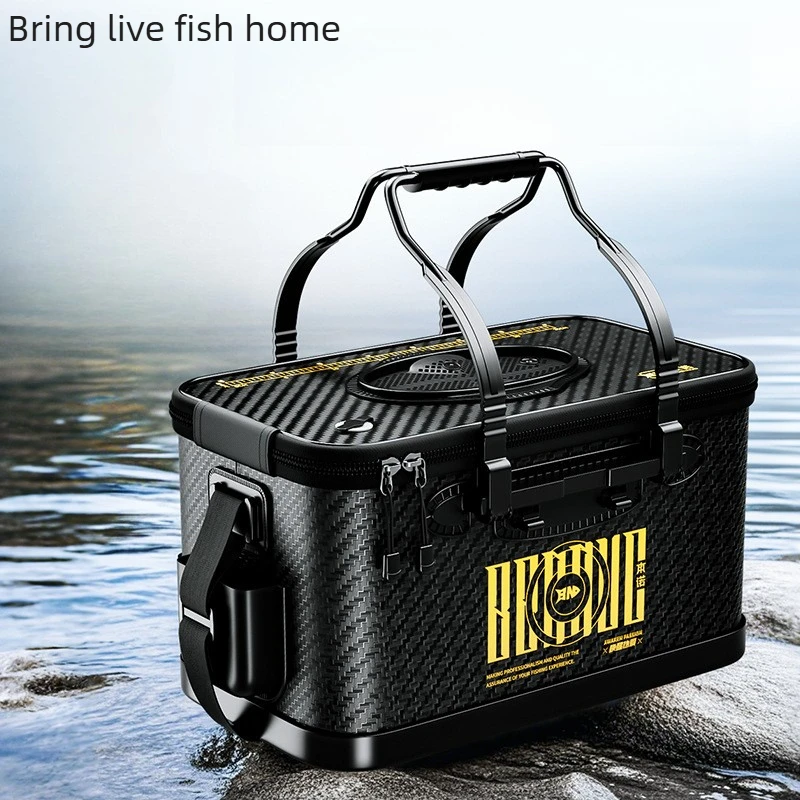 Wild Fishing Live Fish Box Integrated Hard Shell Bucket Foldable Lure Keep Net Scratch Proof Durable Non Collapse for Fishing
Wild Fishing Live Fish Box Integrated Hard Shell Bucket Foldable Lure Keep Net Scratch Proof Durable Non Collapse for Fishing