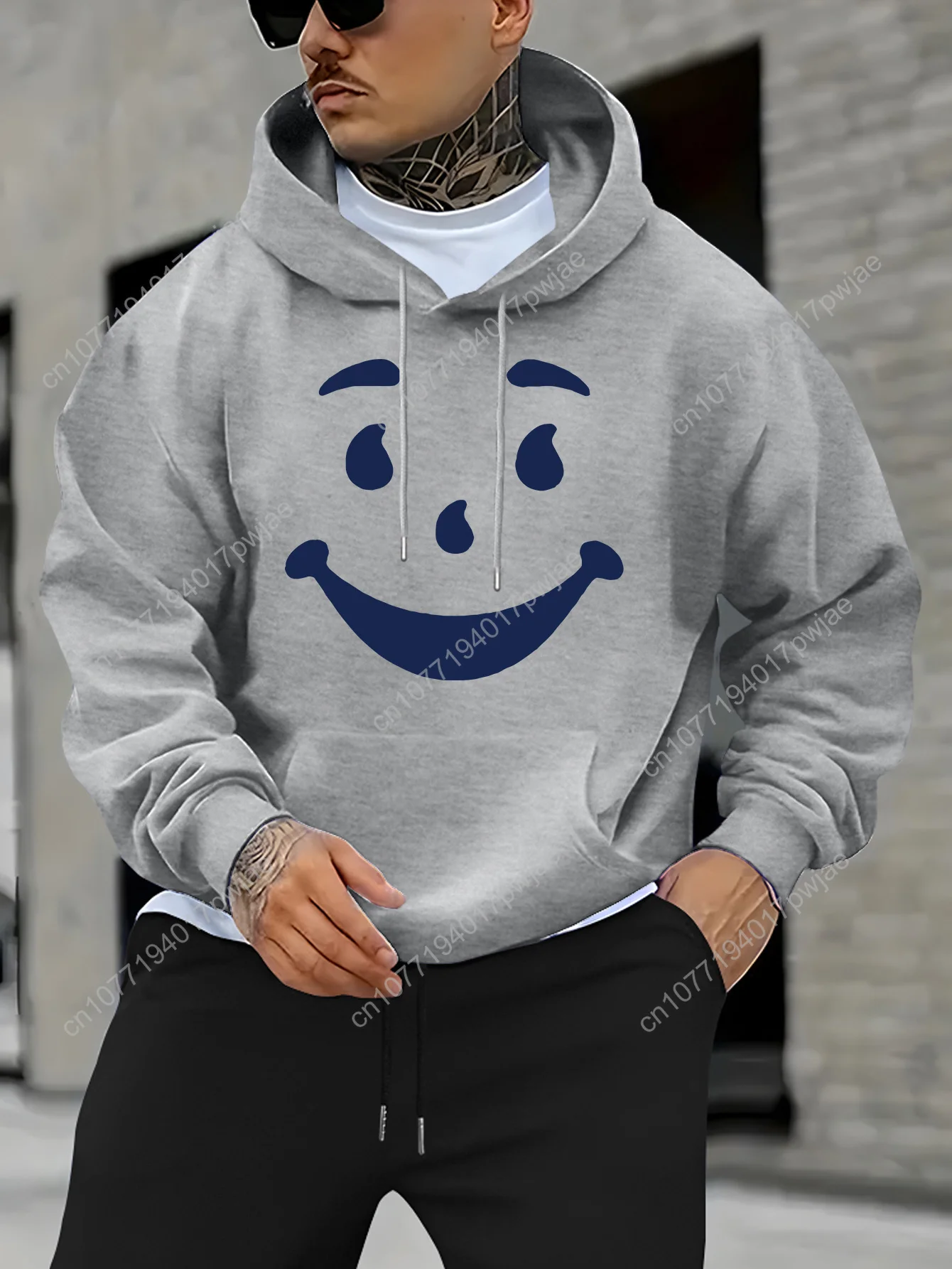 Men's Casual Geometric Print Hoodie - Wrinkle-Resistant Fabric, Front Pocket, Regular Fit Long Sleeve Pullover for Spring/Fall,
Men's Casual Geometric Print Hoodie - Wrinkle-Resistant Fabric, Front Pocket, Regular Fit Long Sleeve Pullover for Spring/Fall,