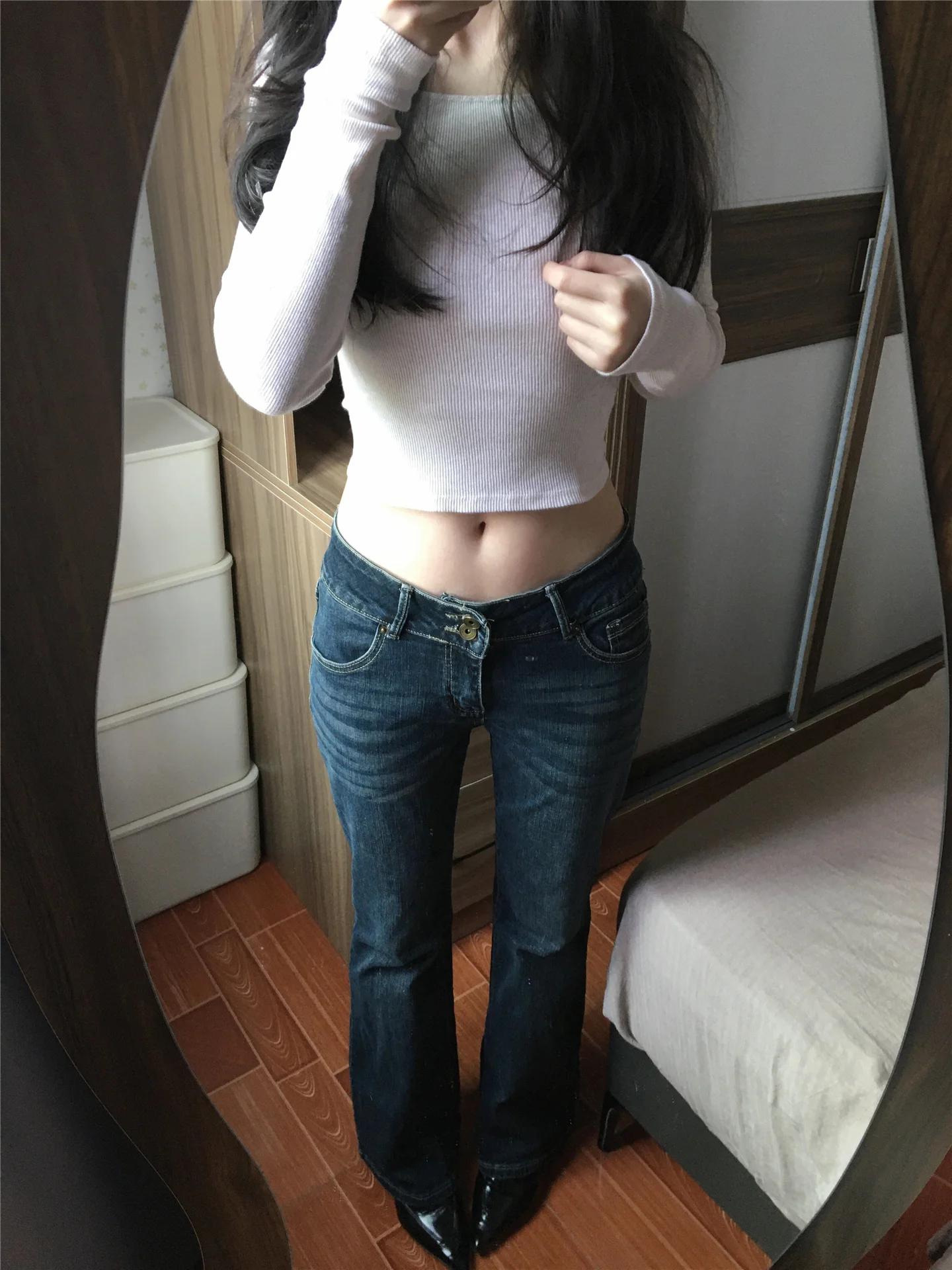 American Retro Millennium Hot Girl Low Waist Flared Jeans Women's Spring Slimming Long Tall Extended Floor-Length Pants
American Retro Millennium Hot Girl Low Waist Flared Jeans Women's Spring Slimming Long Tall Extended Floor-Length Pants