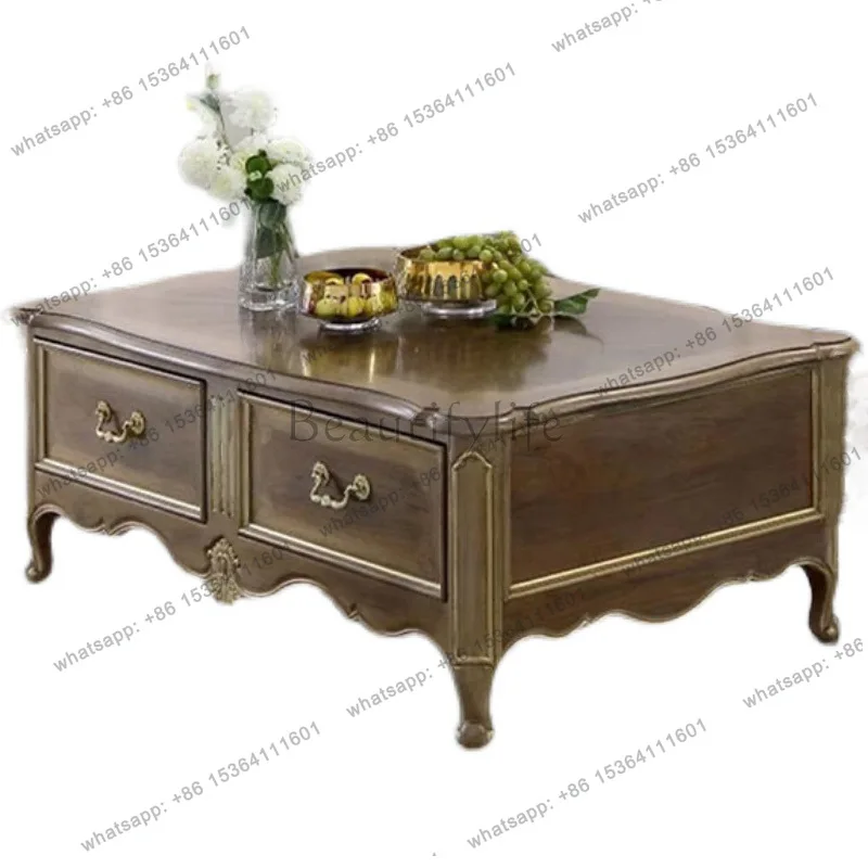 French neo-classical coffee table, European romantic fabric, single sofa, carved lounge chair, living room modular furniture
French neo-classical coffee table, European romantic fabric, single sofa, carved lounge chair, living room modular furniture