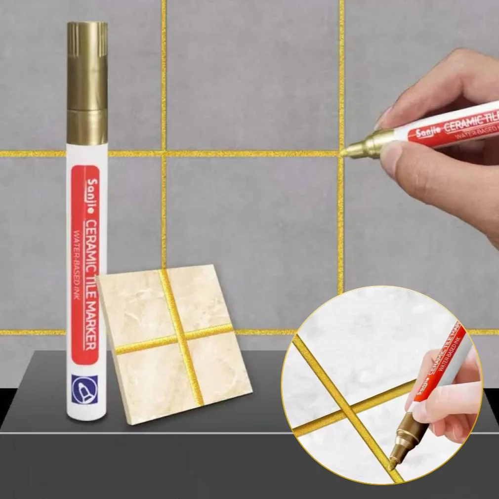 Long-Lasting White Grout Pen – Easy-to-Use Gap Filling Tool for Tile Seams on Bathroom Floor & Wall, Perfect DIY Home Repair
Long-Lasting White Grout Pen – Easy-to-Use Gap Filling Tool for Tile Seams on Bathroom Floor & Wall, Perfect DIY Home Repair