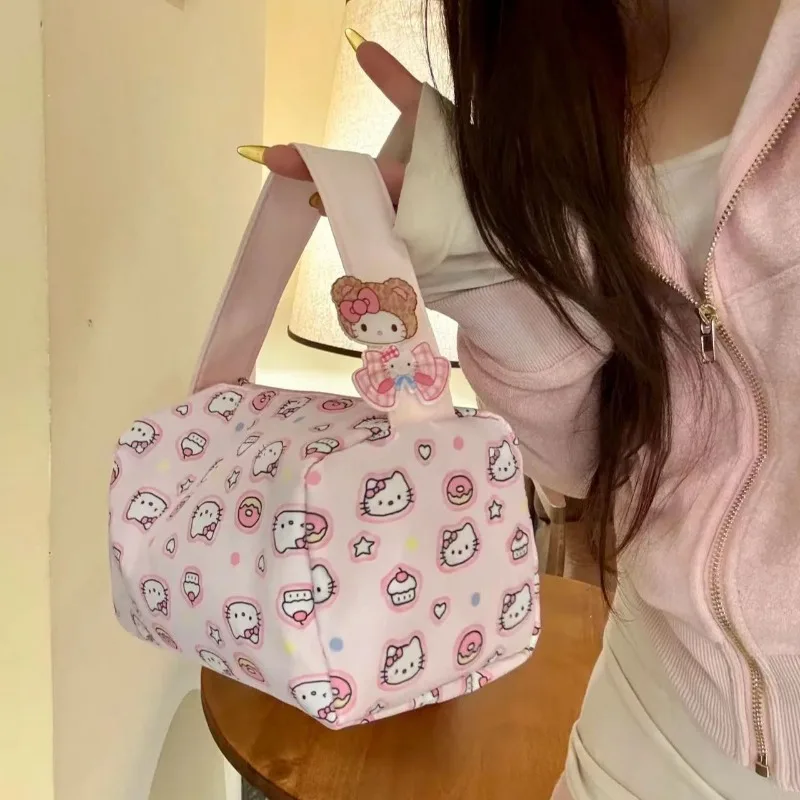 Sanrio HelloKitty Makeup Bag Women Zipper Cosmetic Organizer Female Cloth Handbag Large Capacity Pillow Bag Portable Storage Bag
Sanrio HelloKitty Makeup Bag Women Zipper Cosmetic Organizer Female Cloth Handbag Large Capacity Pillow Bag Portable Storage Bag