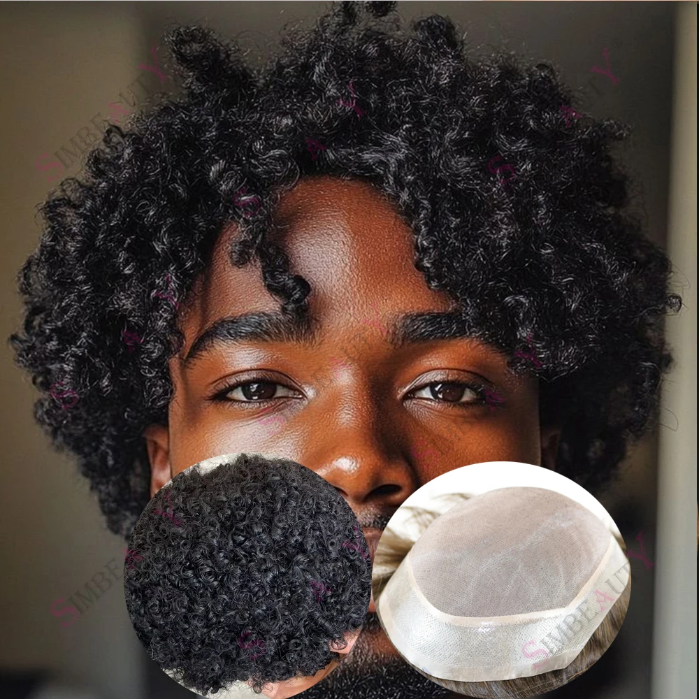 Jet Black Mens Human Hair Durable Mono PU Natural Frontal Replacement Prosthes System 8mm/12mm Curly Afro Hairstyle Men's Toupee
Jet Black Mens Human Hair Durable Mono PU Natural Frontal Replacement Prosthes System 8mm/12mm Curly Afro Hairstyle Men's Toupee