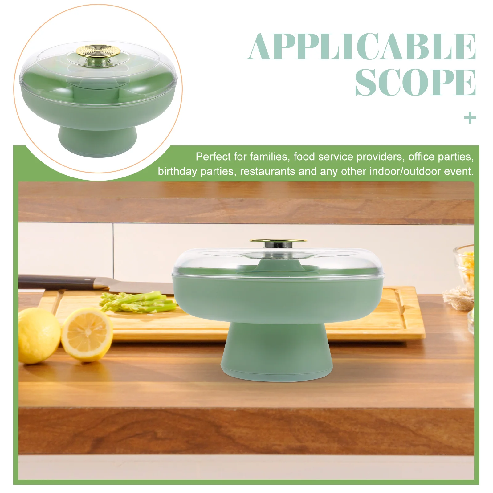 Covered Dried Fruit Plate Rotatable Food Serving Tray Plastic Snack Dish Home Utility Kitchen Barware
Covered Dried Fruit Plate Rotatable Food Serving Tray Plastic Snack Dish Home Utility Kitchen Barware