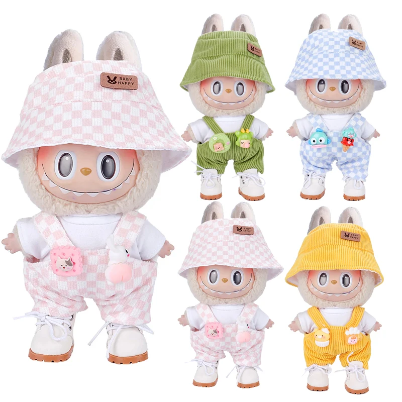 6.69inch Labubu Doll Clothes Set with 3 Stylish, Fisherman Hat Sweater Pants or Skirt for Bulabu Dolls(No doll)
6.69inch Labubu Doll Clothes Set with 3 Stylish, Fisherman Hat Sweater Pants or Skirt for Bulabu Dolls(No doll)