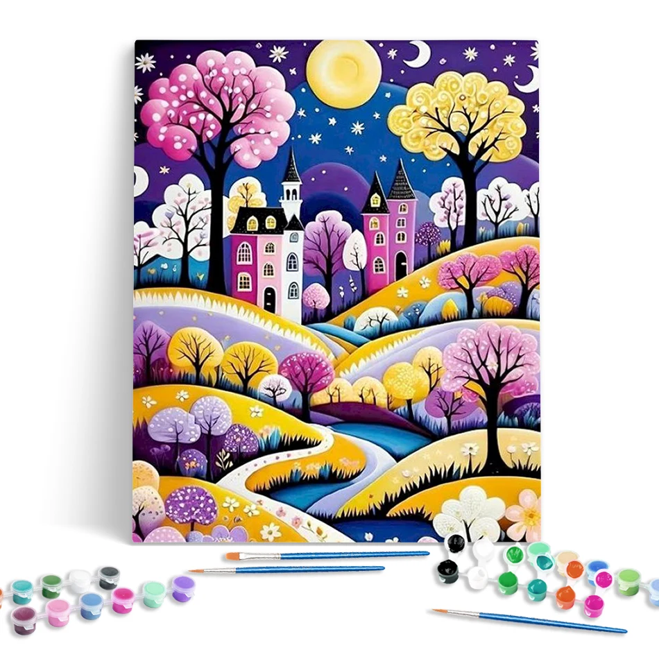 GATYZTORY House Paint By Numbers Wall Art Paint With Numbers Scenery Modern Handicraft Art Acrylic on Canvas Paints
GATYZTORY House Paint By Numbers Wall Art Paint With Numbers Scenery Modern Handicraft Art Acrylic on Canvas Paints