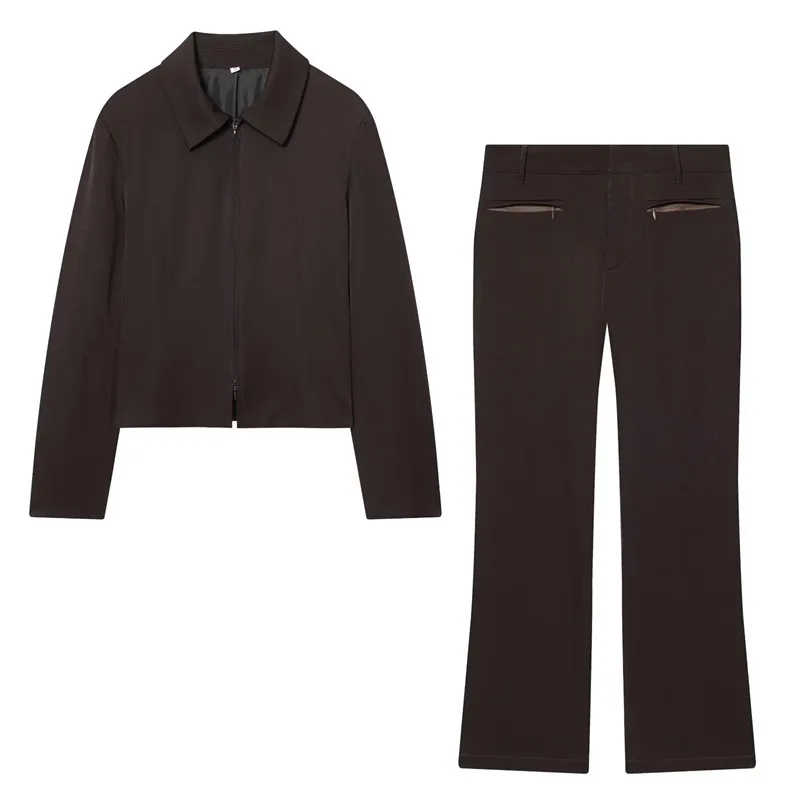 Withered Striped Zipper Jacket, Jacket, Pants Set Woman Clothes Pant Sets New Two Piece Set Women's Suit Ropa Mujer
Withered Striped Zipper Jacket, Jacket, Pants Set Woman Clothes Pant Sets New Two Piece Set Women's Suit Ropa Mujer