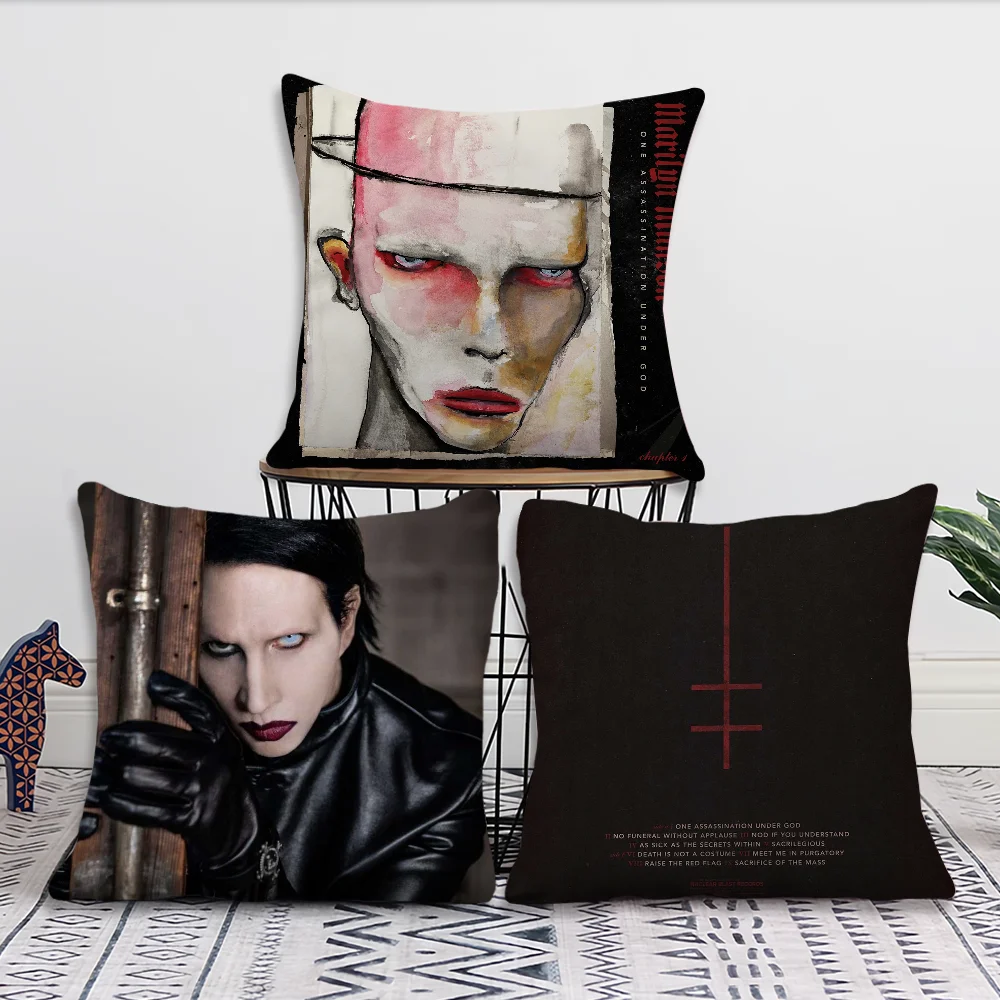 M-Marilyn M-Manson Decoration Room Home Singer Sofa living Office Car Nordic Simplicity Pillow Cover
M-Marilyn M-Manson Decoration Room Home Singer Sofa living Office Car Nordic Simplicity Pillow Cover